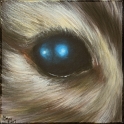 Augenblick eines Hamsters; Acryl auf Leinwand;
30 x 30 cm